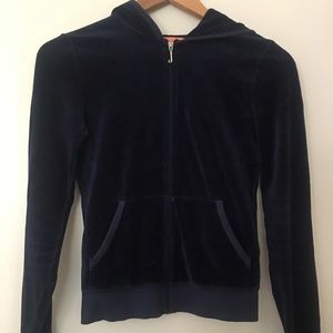 Juicy Couture Velour Periwinkle Blue Jacket Small